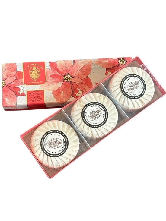 La Florentina Other - La Florentina Vanilla Sandlewood Bar Luxury Soap Set of 3 Made in Italy